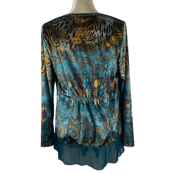 Covington women's velvet shrug in topaz or light grey size M - Picture 5 of 6